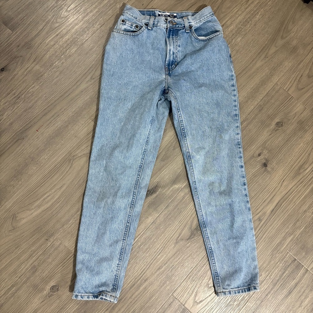Vtg 80’s Gap Denim Slim Fit High Rise Jeans Sz 4 Ankle Light Wash 90s Retro - Picture 1 of 11